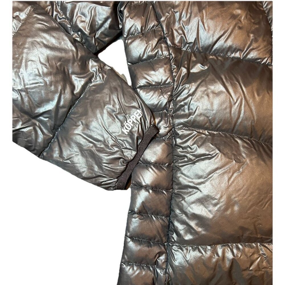Koppen Winter Puffer Coat Black Down Filled Womens Size Med Lightweight Packable - Picture 3 of 11